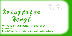 krisztofer hengl business card